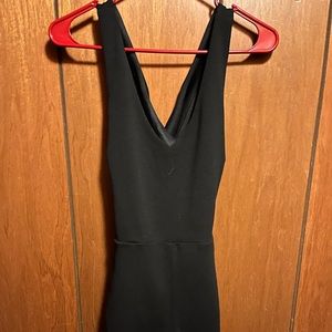 Black Cross-back Romper, Size: Small